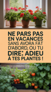 Ne pars pas en vacances sans avoir fait ça d'abord, ou tu devras dire adieu à tes plantes !