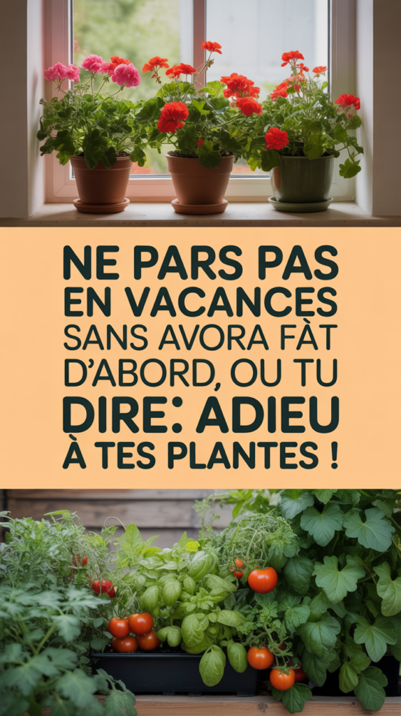 Ne pars pas en vacances sans avoir fait ça d'abord, ou tu devras dire adieu à tes plantes !