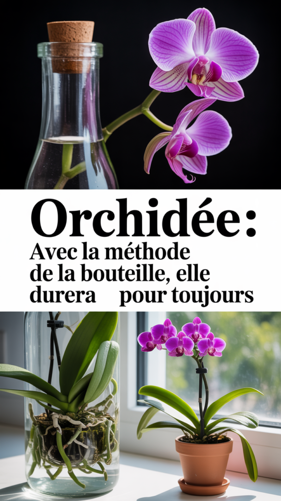 Orchidée : avec la méthode de la bouteille, elle durera pour toujours