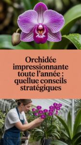 Orchidée impressionnante toute l'année : quelques conseils stratégiques