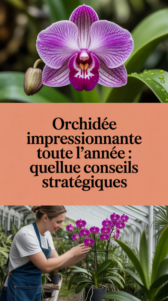 Orchidée impressionnante toute l'année : quelques conseils stratégiques