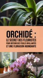 Orchidée : le secret des fleuristes pour obtenir des feuilles brillantes et une floraison abondante