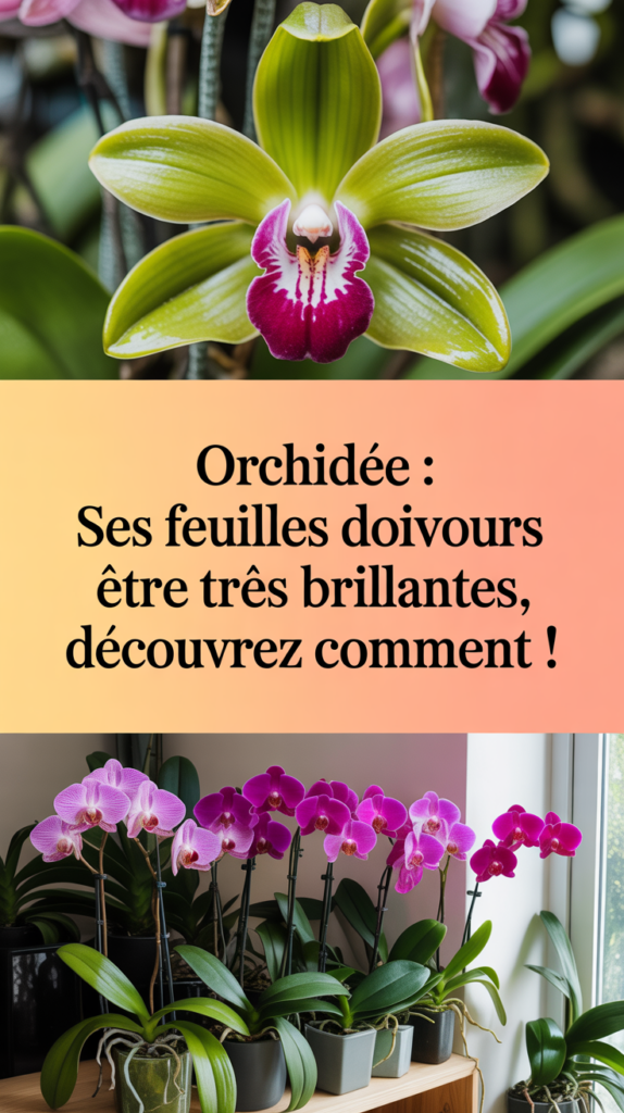 Orchidée : ses feuilles doivent toujours être très brillantes, découvrez comment !