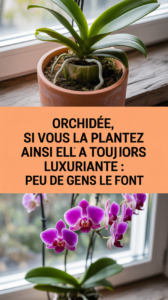 Orchidée, si vous la plantez ainsi elle sera toujours luxuriante : peu de gens le font