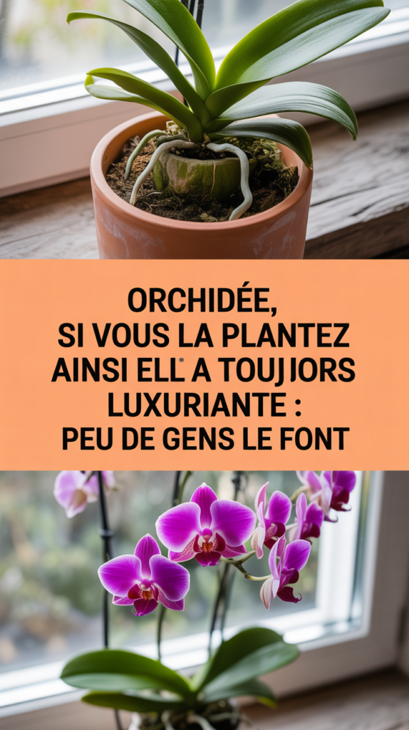 Orchidée, si vous la plantez ainsi elle sera toujours luxuriante : peu de gens le font