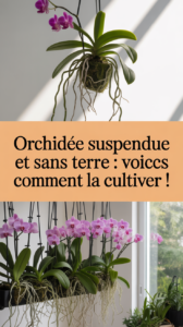 Orchidée suspendue et sans terre : voici comment la cultiver !