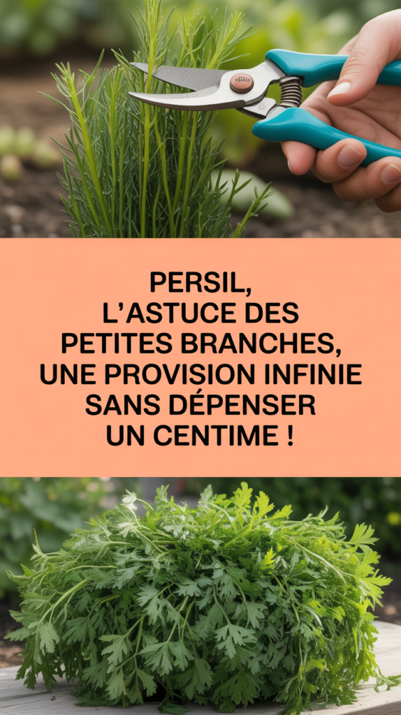 Persil, l'astuce des petites branches, une provision infinie sans dépenser un centime !