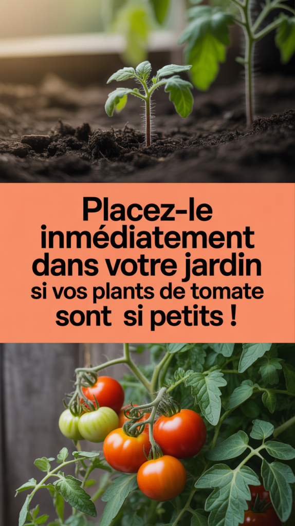 Placez-le immédiatement dans votre jardin si vos plants de tomate sont si petits !