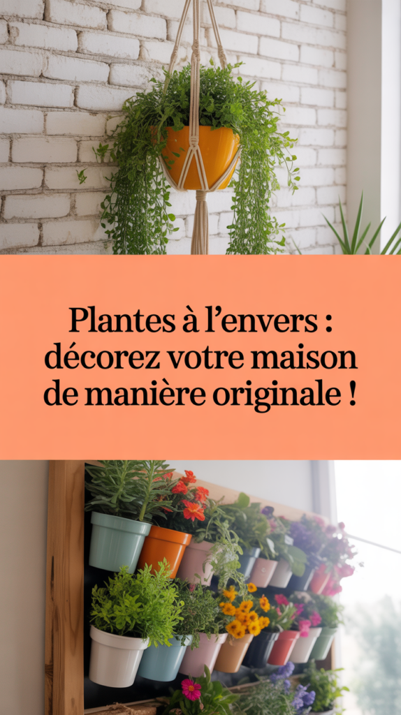 Plantes à l'envers : décorez votre maison de manière originale !