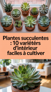 Plantes succulentes : 10 variétés d’intérieur faciles à cultiver
