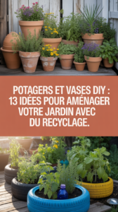 Potagers et vases DIY : 13 IDÉES pour aménager votre jardin avec du recyclage.