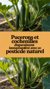 Pucerons et cochenilles disparaissent instantanément avec ce pesticide naturel