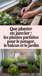 Que planter en janvier : les plantes parfaites pour le potager, le balcon et le jardin