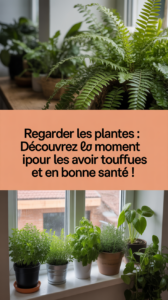 Regarder les plantes : découvrez le moment idéal pour les avoir touffues et en bonne santé !