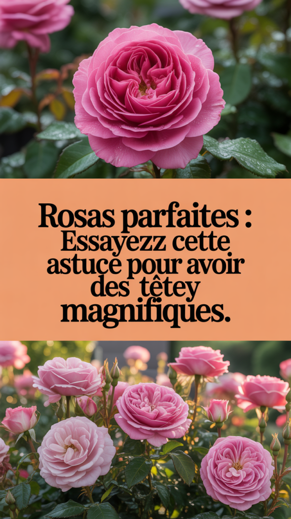 Rosas parfaites : essayez cette astuce pour avoir des têtes magnifiques.