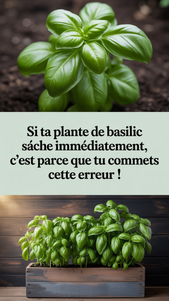 Si ta plante de basilic sèche immédiatement, c'est parce que tu commets cette erreur !