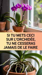 Si tu mets ceci sur l'orchidée, tu ne cesseras jamais de le faire
