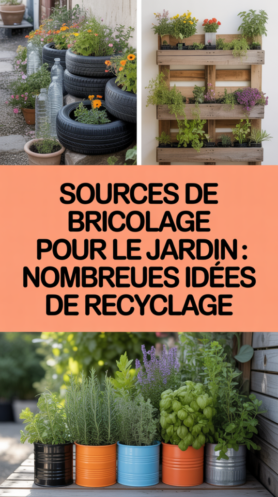 Sources de bricolage pour le jardin : nombreuses idées de recyclage