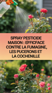 Spray pesticide maison : efficace contre la fumagine, les pucerons et la cochenille