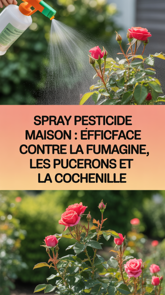 Spray pesticide maison : efficace contre la fumagine, les pucerons et la cochenille