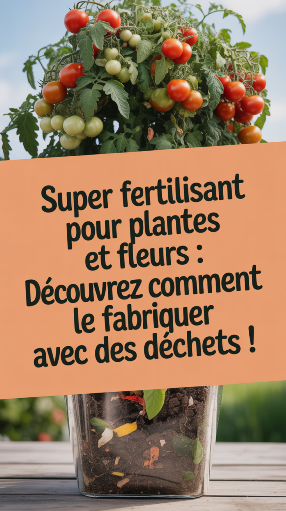 Super fertilisant pour plantes et fleurs : découvrez comment le fabriquer avec des déchets !
