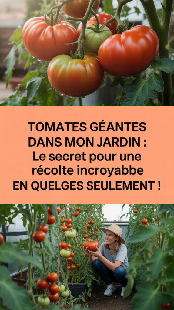 Tomates géantes dans mon jardin : le secret pour une récolte incroyable en quelques semaines seulement !
