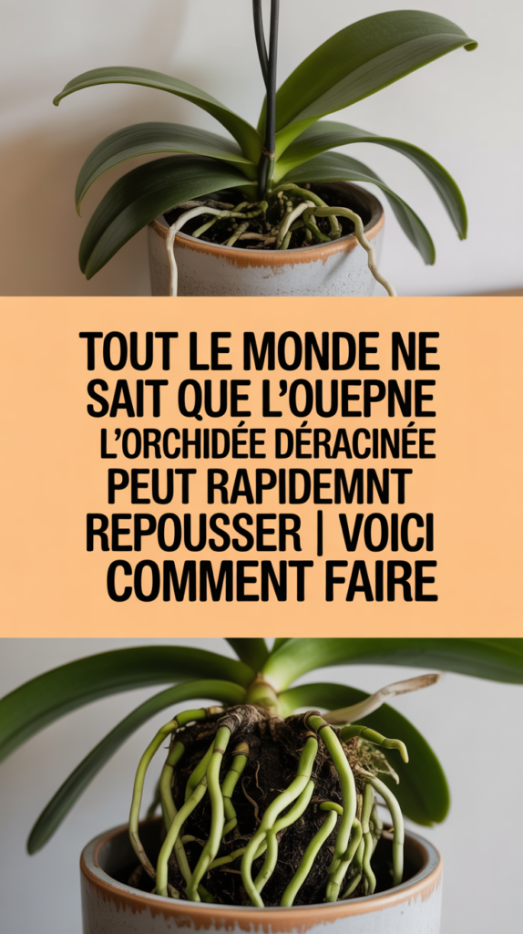 Tout le monde ne sait pas que l'orchidée déracinée peut rapidement repousser | Voici comment faire