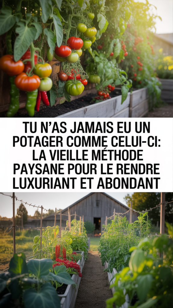 Tu n'as jamais eu un potager comme celui-ci : la vieille méthode paysanne pour le rendre luxuriant et abondant