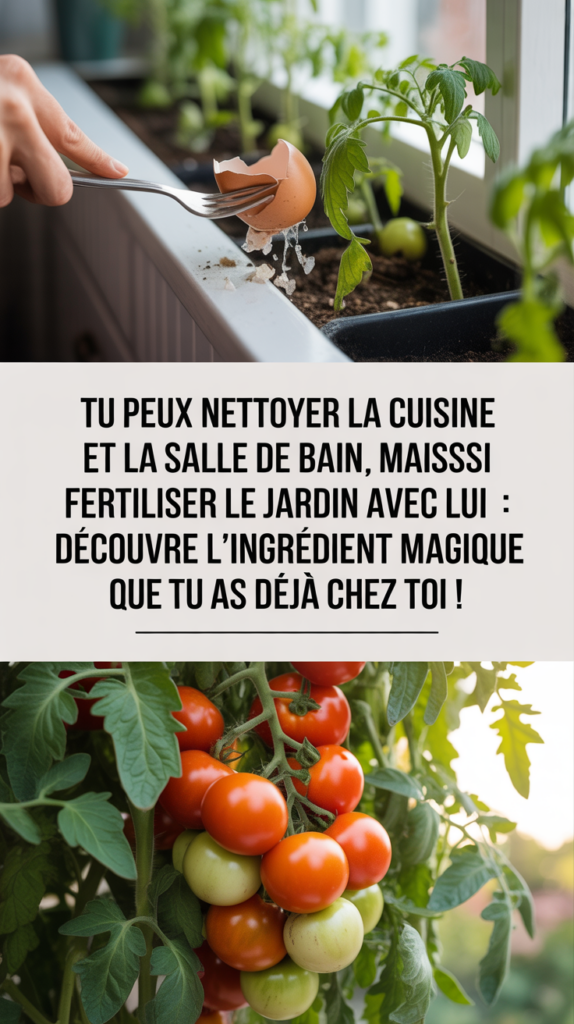 Tu peux nettoyer la cuisine et la salle de bain, mais aussi fertiliser le jardin avec lui : découvre l’ingrédient magique que tu as déjà chez toi !