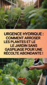 Urgence hydrique : comment arroser les plantes et le jardin sans gaspillage pour une récolte abondante !
