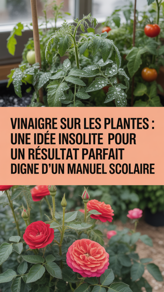 Vinaigre sur les plantes : une idée insolite pour un résultat parfait digne d'un manuel scolaire