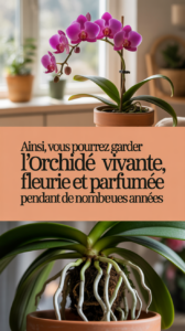 Ainsi, vous pourrez garder l'orchidée vivante, fleurie et parfumée pendant de nombreuses années