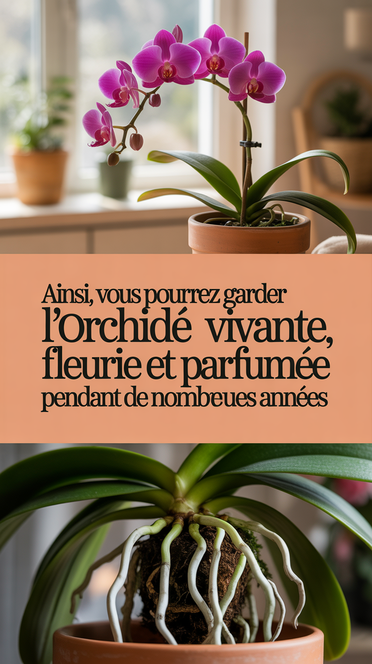 Ainsi, vous pourrez garder l'orchidée vivante, fleurie et parfumée pendant de nombreuses années