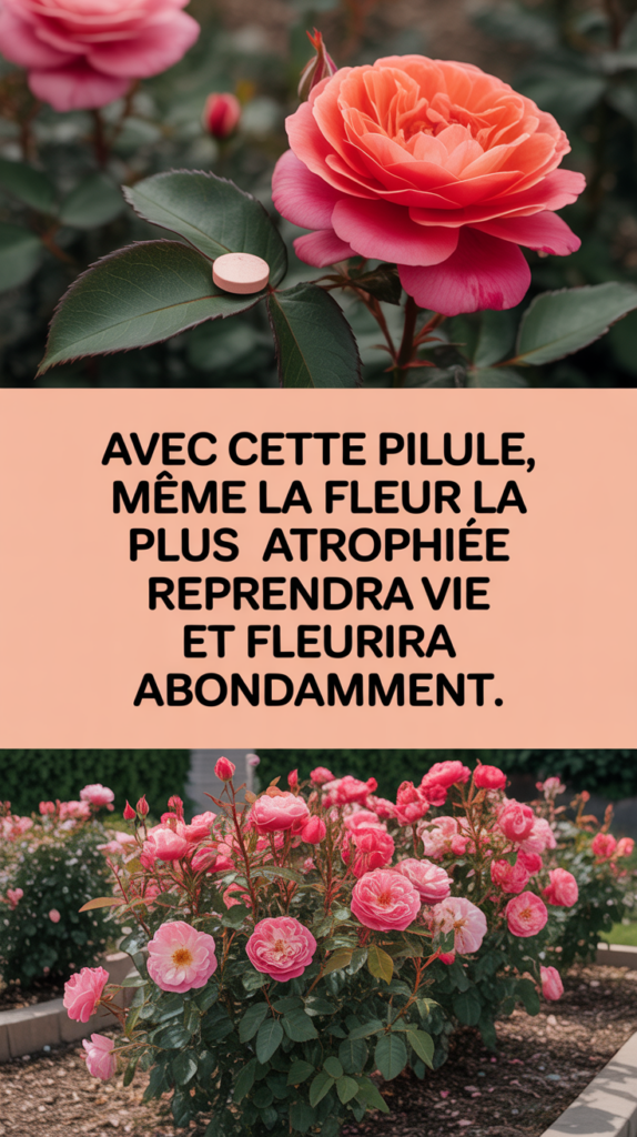 Avec cette pilule, même la fleur la plus atrophiée reprendra vie et fleurira abondamment.