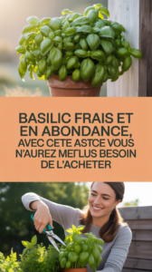 Basilic frais et en abondance, avec cette astuce vous n'aurez plus besoin de l'acheter