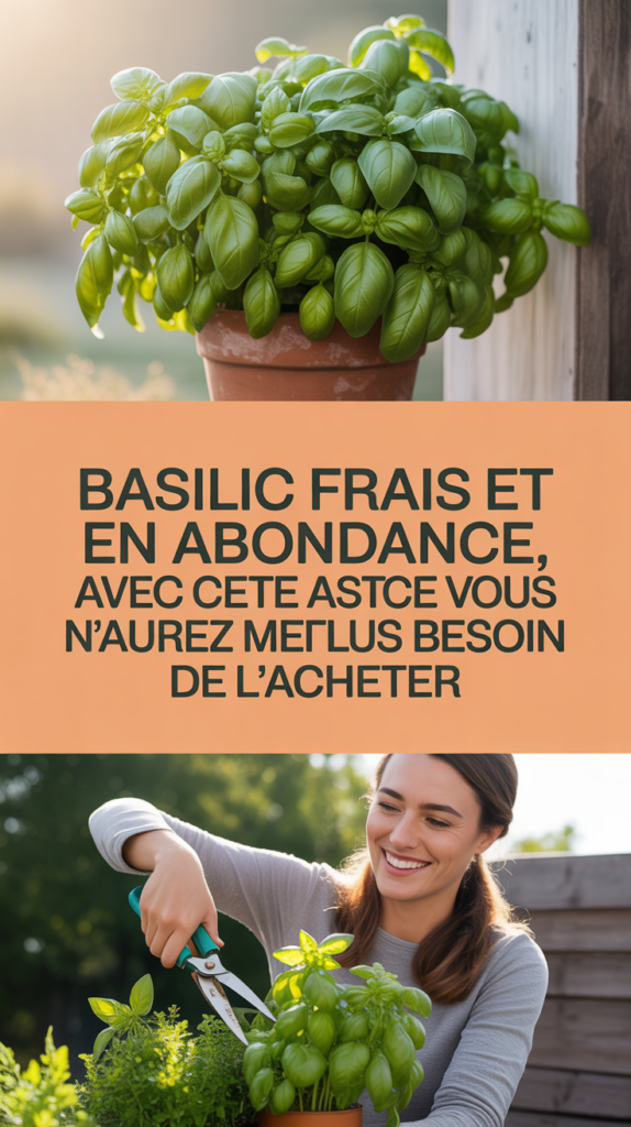 Basilic frais et en abondance, avec cette astuce vous n'aurez plus besoin de l'acheter