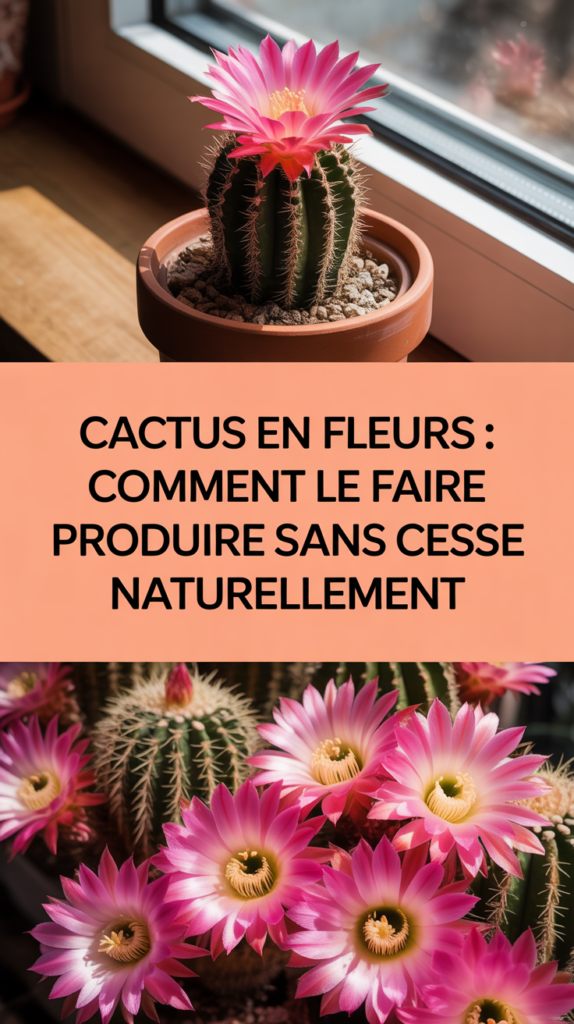 Cactus en fleurs : comment le faire produire sans cesse naturellement