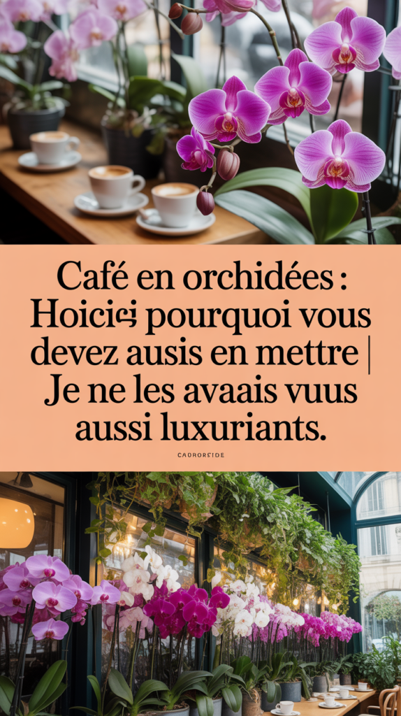 Café en orchidées : voici pourquoi vous devez toujours en mettre | Je ne les avais jamais vus aussi luxuriants.
