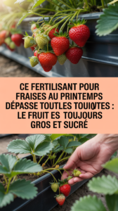 Ce fertilisant pour fraises au printemps dépasse toutes les attentes : le fruit est toujours gros et sucré