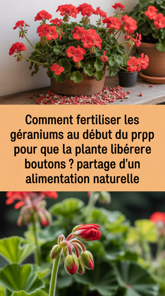 Comment fertiliser les géraniums au début du printemps pour que la plante libère des boutons ? Partage d'une alimentation naturelle