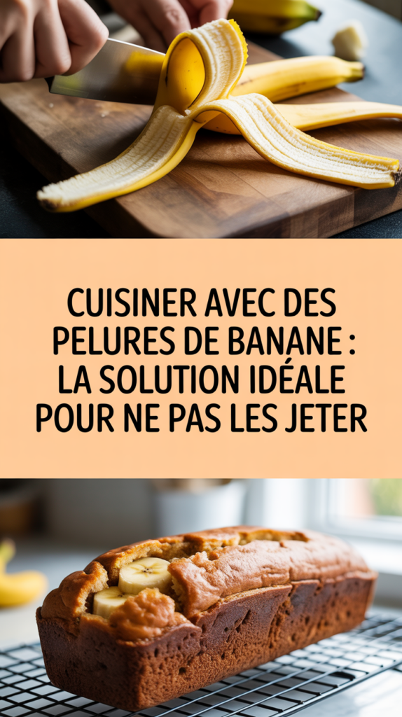 Cuisiner avec des pelures de banane : la solution idéale pour ne pas les jeter