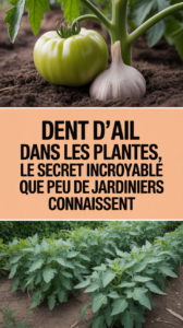 Dent d’ail dans les plantes, le secret incroyable que peu de jardiniers connaissent