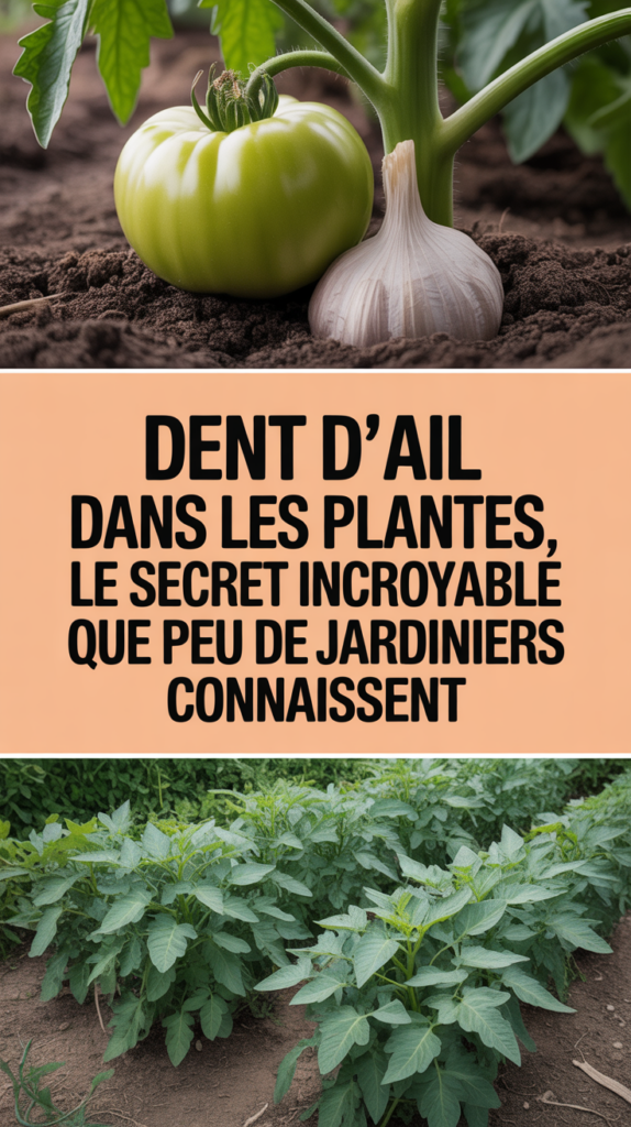 Dent d’ail dans les plantes, le secret incroyable que peu de jardiniers connaissent