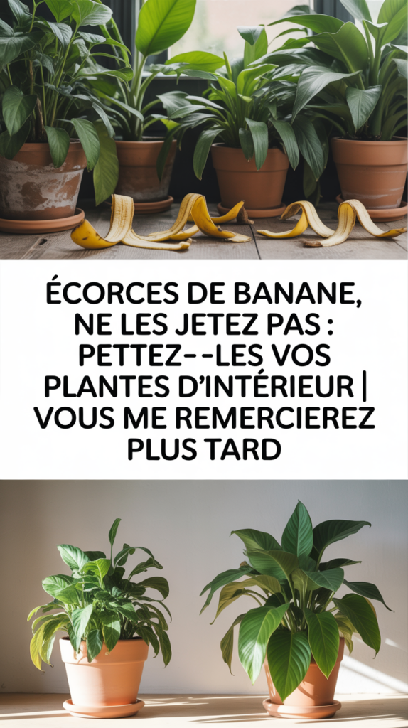 Écorces de banane, ne les jetez pas : mettez-les sur vos plantes d’intérieur | Vous me remercierez plus tard