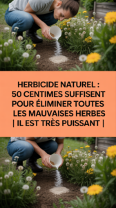 Herbicide naturel : 50 centimes suffisent pour éliminer toutes les mauvaises herbes | il est très puissant