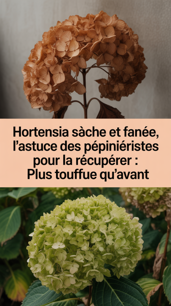 Hortensia sèche et fanée, l’astuce des pépiniéristes pour la récupérer : plus touffue qu’avant