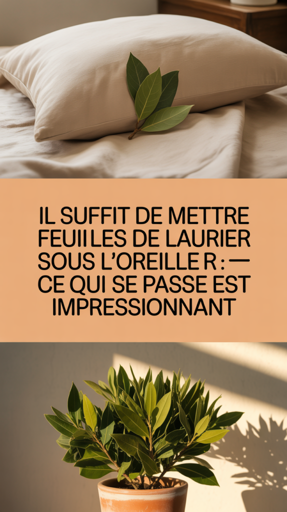 Il suffit de mettre quelques feuilles de laurier sous l'oreiller : ce qui se passe est impressionnant