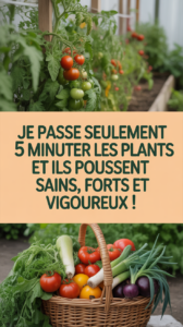 Je passe seulement 5 minutes à nourrir les plants et ils poussent sains, forts et vigoureux !