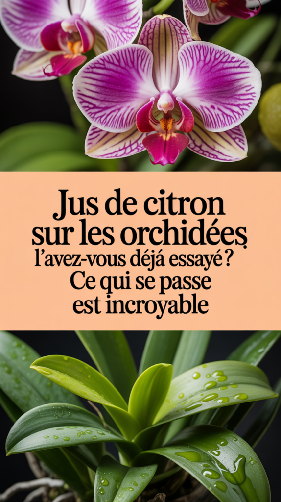 Jus de citron sur les orchidées, l'avez-vous déjà essayé ? Ce qui se passe est incroyable