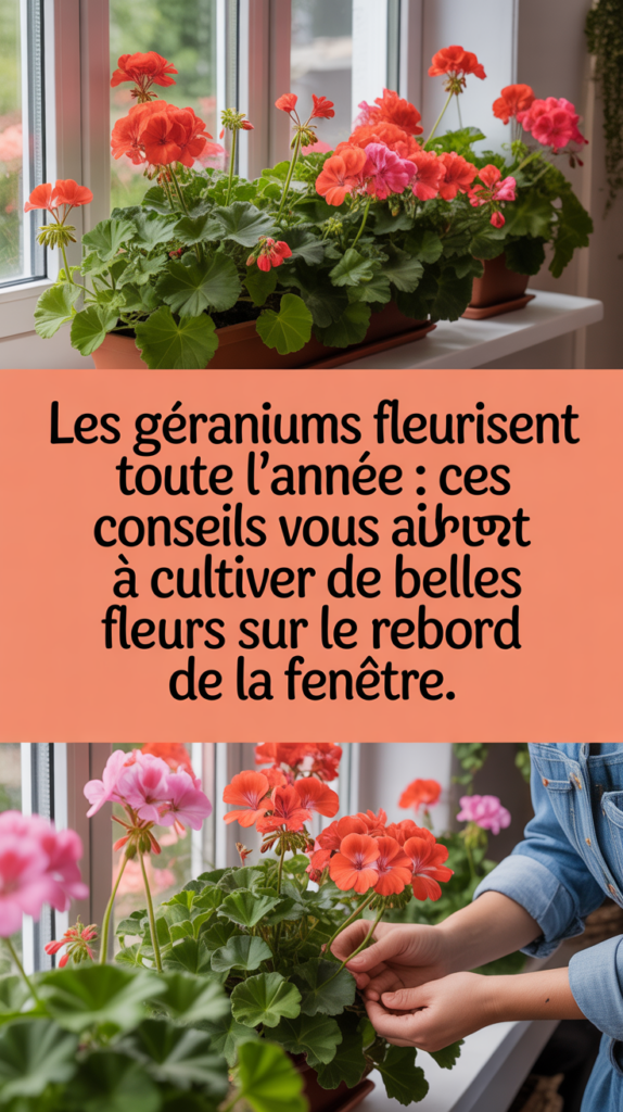 Les géraniums fleurissent toute l'année : ces conseils vous aideront à cultiver de belles fleurs sur le rebord de la fenêtre.